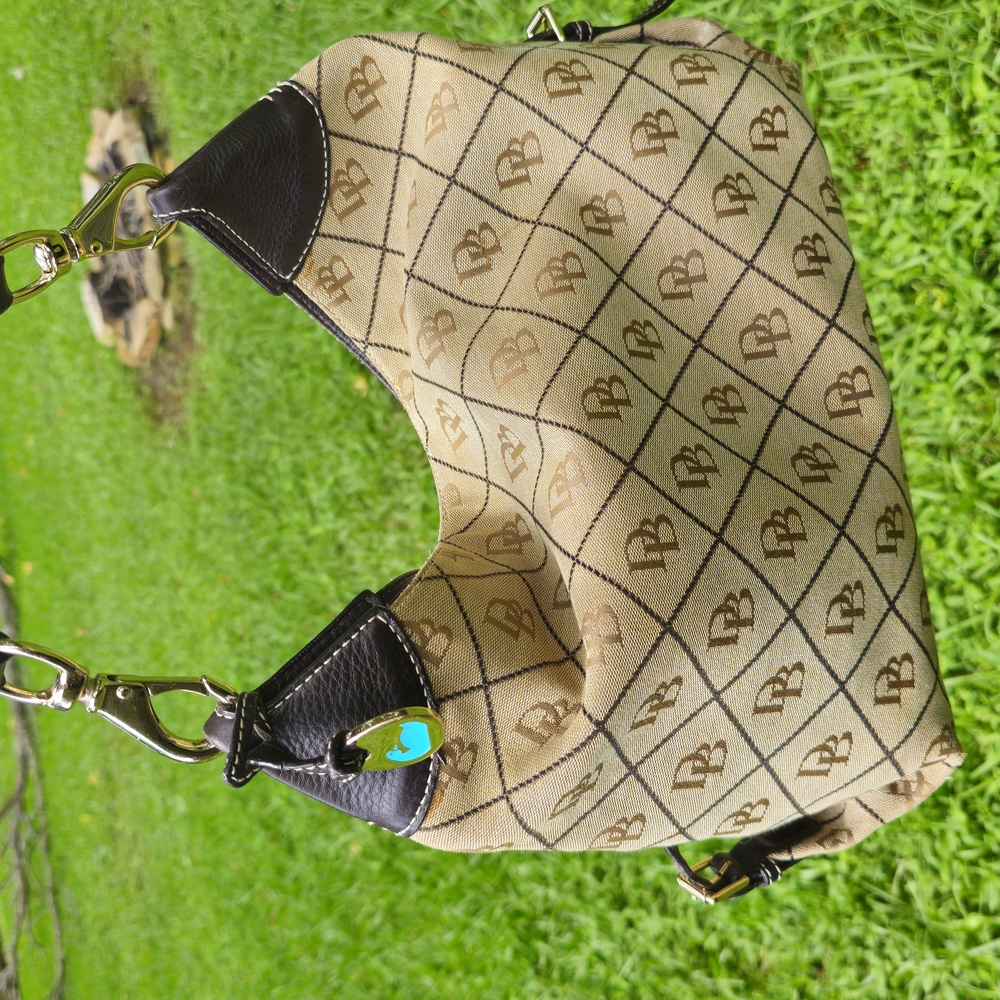 Dooney & Bourke Tan and Black Shoulder Bag